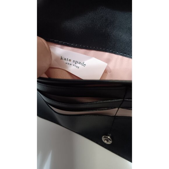 Kate Spade Black Leather Classic Open Large Designer Wallet - Picture 7 of 7